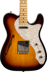 Tel shape electric guitar Fender Custom Shop '50s Thinline Telecaster #R128616 - Closet classic 2-color sunburst