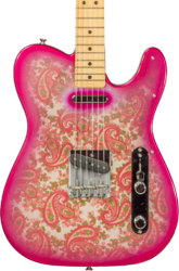 Tel shape electric guitar Fender Custom Shop 1968 Vintage Custom Telecaster #R126998 - Nos pink paisley