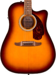 Folk guitar Fender California Deluxe Redondo CE - honey sunburst