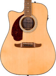 Folk guitar Fender California Deluxe Redondo CE LH - natural
