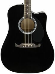 Folk guitar Fender FA-125CE - Black