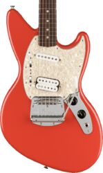 Solid body electric guitar Fender Jag-Stang Kurt Cobain - Fiesta red