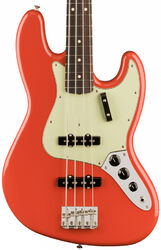 Solid body electric bass Fender Vintera II '60s Jazz Bass (MEX, RW) - Fiesta red