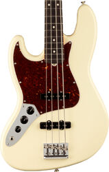 Solid body electric bass Fender American Professional II Jazz Bass Left Hand (USA, RW) - Olympic white