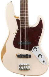 Solid body electric bass Fender Flea Signature Jazz Bass (MEX, RW) - Road worn shell pink