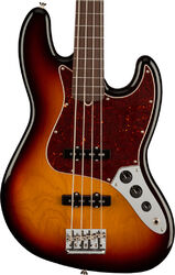 Solid body electric bass Fender American Professional II Jazz Bass Fretless (USA, RW) - 3-color sunburst