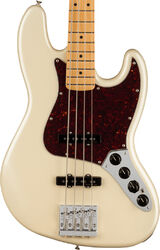 Solid body electric bass Fender Player Plus Jazz Bass (MEX, MN) - Olympic pearl