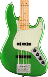 Solid body electric bass Fender Player Plus Jazz Bass V (MEX, MN) - Cosmic jade