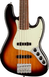 Solid body electric bass Fender Player Plus Jazz Bass V (MEX, PF) - 3-color sunburst