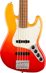Solid body electric bass Fender Player Plus Jazz Bass V (MEX, PF) - Tequila sunrise