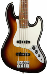 Solid body electric bass Fender Player Jazz Bass V (MEX, PF) - 3-color sunburst