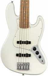 Solid body electric bass Fender Player Jazz Bass V (MEX, PF) - Polar white