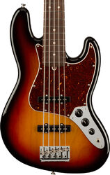 Solid body electric bass Fender American Professional II Jazz Bass V (USA, RW) - 3-color sunburst