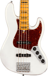 Solid body electric bass Fender American Ultra Jazz Bass V (USA, MN) - Arctic pearl