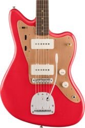 Retro rock electric guitar Fender Vintera II Road Worn '50s Jazzmaster Ltd (MEX, RW) - Fiesta red