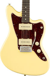 Double cut electric guitar Fender American Performer Jazzmaster (USA, RW) - Vintage white