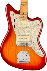 Retro rock electric guitar Fender American Ultra Jazzmaster (USA, MN) - Plasma red burst