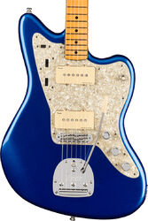 Retro rock electric guitar Fender American Ultra Jazzmaster (USA, MN) - Cobra blue