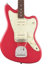 Retro rock electric guitar Fender American Professional Classic Jazzmaster (USA, RW) - Faded Dakota Red
