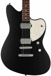 Tel shape electric guitar Fender Made in Japan Elemental Jazzmaster - Stone black