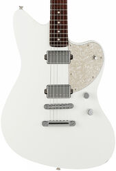 Retro rock electric guitar Fender Made in Japan Elemental Jazzmaster - Nimbus white