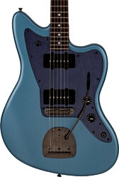 Retro rock electric guitar Fender Made in Japan Hybrid II Jazzmaster - Matte aero blue satin metallic