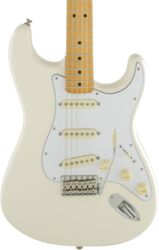 Str shape electric guitar Fender Jimi Hendrix Stratocaster (MEX, MN) - Olympic white
