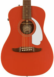 Electro acoustic guitar Fender Malibu Player 2023 - Fiesta red