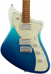 Retro rock electric guitar Fender Player Plus Meteora HH (MEX, PF) - Belair blue