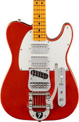 Tel shape electric guitar Fender Stories Collection Mike Campbell Red Dog Telecaster (USA, MN) - Red Dog Red