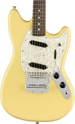 Double cut electric guitar Fender American Performer Mustang (USA, RW) - Vintage white