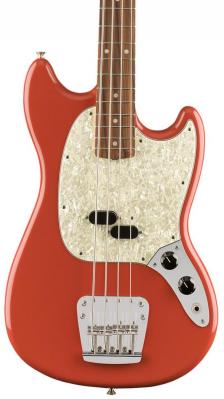 Electric bass for kids Fender Vintera 60's Mustang Bass (MEX, PF) - Fiesta red