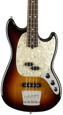 Electric bass for kids Fender American Performer Mustang Bass (USA, RW) - 3-color sunburst