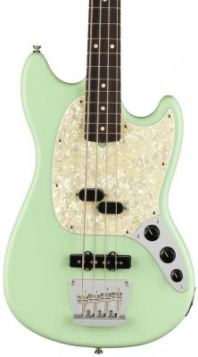 Electric bass for kids Fender American Performer Mustang Bass (USA, RW) - Satin surf green