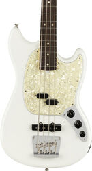 Electric bass for kids Fender American Performer Mustang Bass (USA, RW) - Arctic white