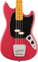 Solid body electric bass Fender American Professional Classic Mustang Bass (USA, MN) - Faded Dakota Red