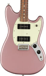Retro rock electric guitar Fender Player Mustang 90 (MEX, PF) - Burgundy mist metallic