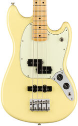 Solid body electric bass Fender Player Mustang Bass PJ Ltd (MEX, MN) - Canary