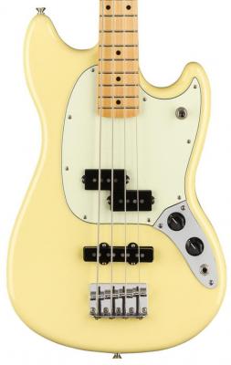 Solid body electric bass Fender Player Mustang Bass PJ Ltd (MEX, MN) - Canary