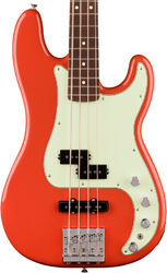 Solid body electric bass Fender Player II Modified Active Precision Bass Ltd (MEX, RW) - fiesta red