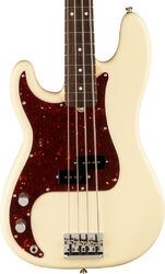 Solid body electric bass Fender American Professional II Precision Bass Left Hand (USA, RW) - Olympic white
