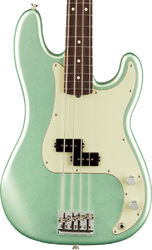 Solid body electric bass Fender American Professional II Precision Bass (USA, RW) - Mystic surf green