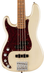 Solid body electric bass Fender Player Plus Precision Bass LH (MEX, PF) - Olympic pearl