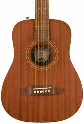 Travel acoustic guitar  Fender Redondo Mini All Mahogany - Natural satin