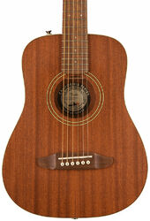 Travel acoustic guitar Fender Redondo Mini All Mahogany - Natural satin