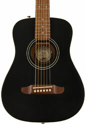 Travel acoustic guitar  Fender Redondo Mini Ltd - Black top