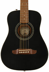 Travel acoustic guitar Fender Redondo Mini Ltd - Black top