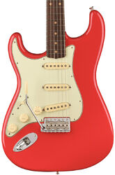Left-handed electric guitar Fender American Vintage II 1961 Stratocaster LH (USA, RW) - Fiesta red