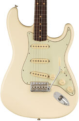 Str shape electric guitar Fender American Vintage II 1961 Stratocaster (USA, RW) - Olympic white