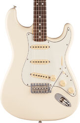 Str shape electric guitar Fender American Vintage II 1973 Stratocaster (USA, RW) - Olympic white